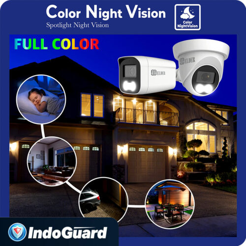 4K Security Camera with Color Night Vision