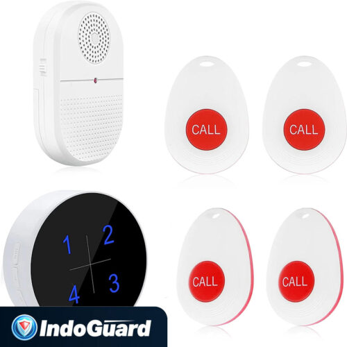 CallToU Vibration Buzzer Caregiver Pager Wireless Alert Button Nurse Help